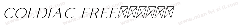 coldiac free字体转换